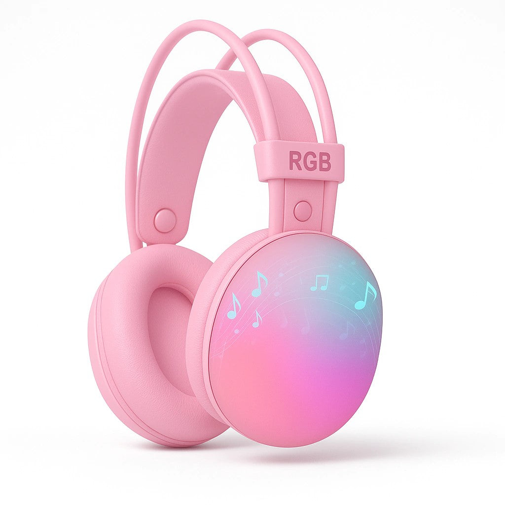 Auriculares Gamer P880 RGB Headphone Sonido Potente Luces LED Cómodo PC Celular